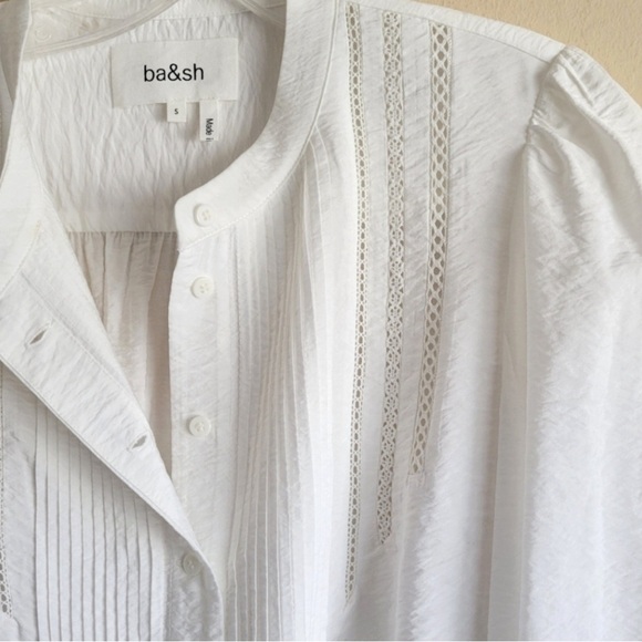 BA&SH white button up top - Picture 5 of 14